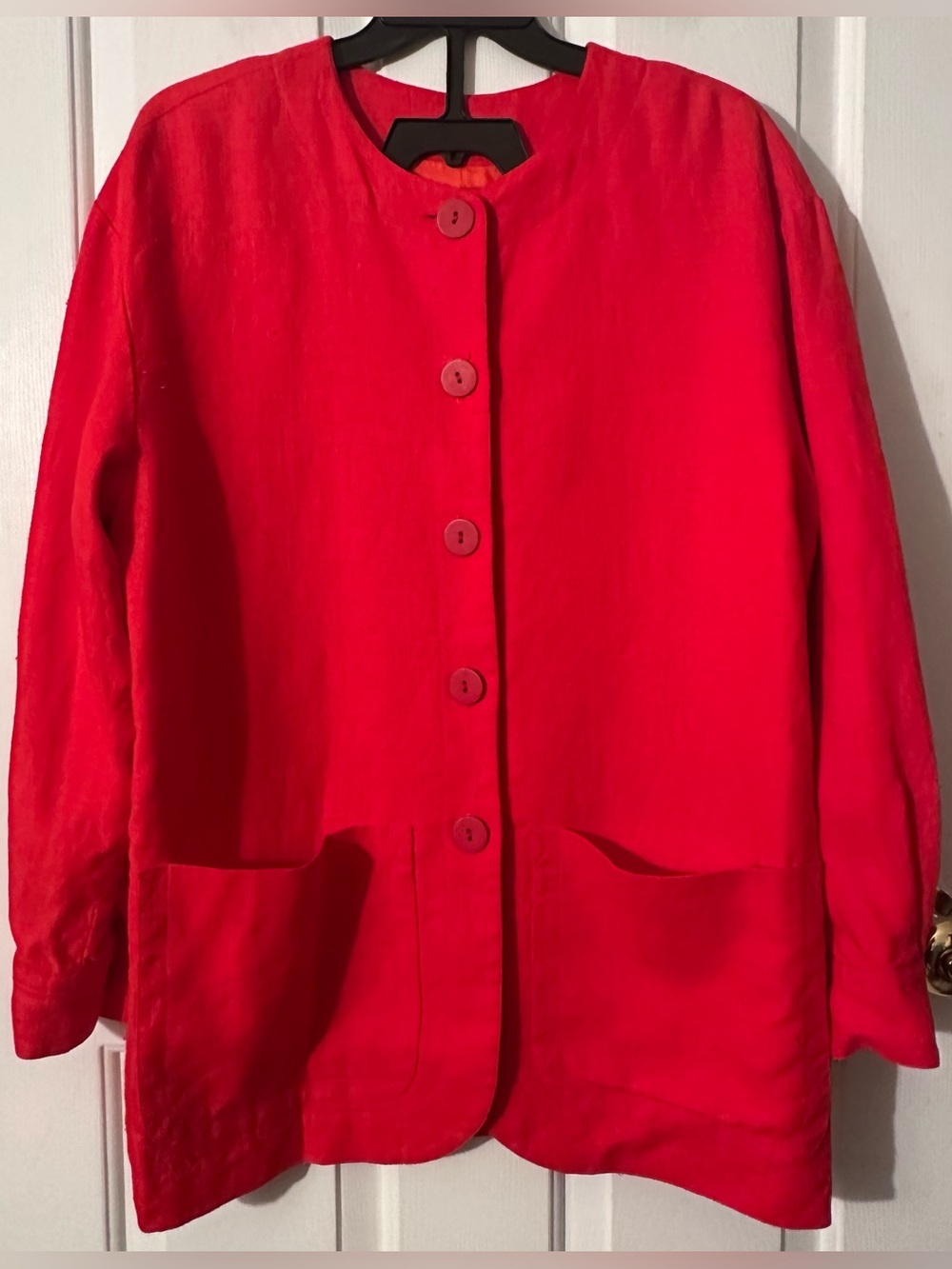 WORTH Vintage S LINEN Old MONEY Capsule Minimalist QUIET LUXURY Orang Blazer USA